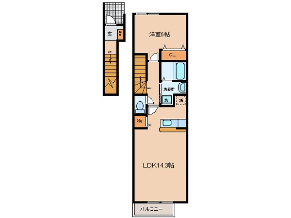 上横須賀駅 徒歩7分 2階の物件間取画像